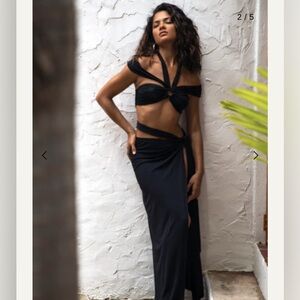 RAT AND BOA- THE ONYX TOP & VITTORIA MAXI SKIRT SET